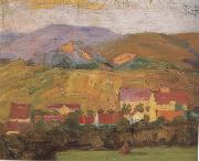 Village with Mountain (mk12) Egon Schiele